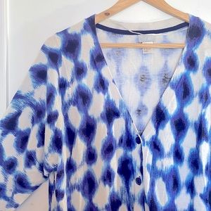 H&M Blue Patterned Cardigan